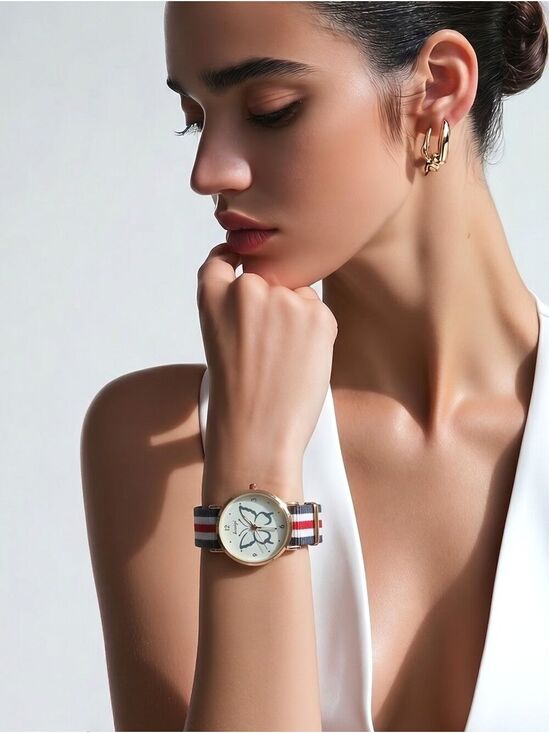 . Accessories - 🆕 Red white and blue watch butterfly face